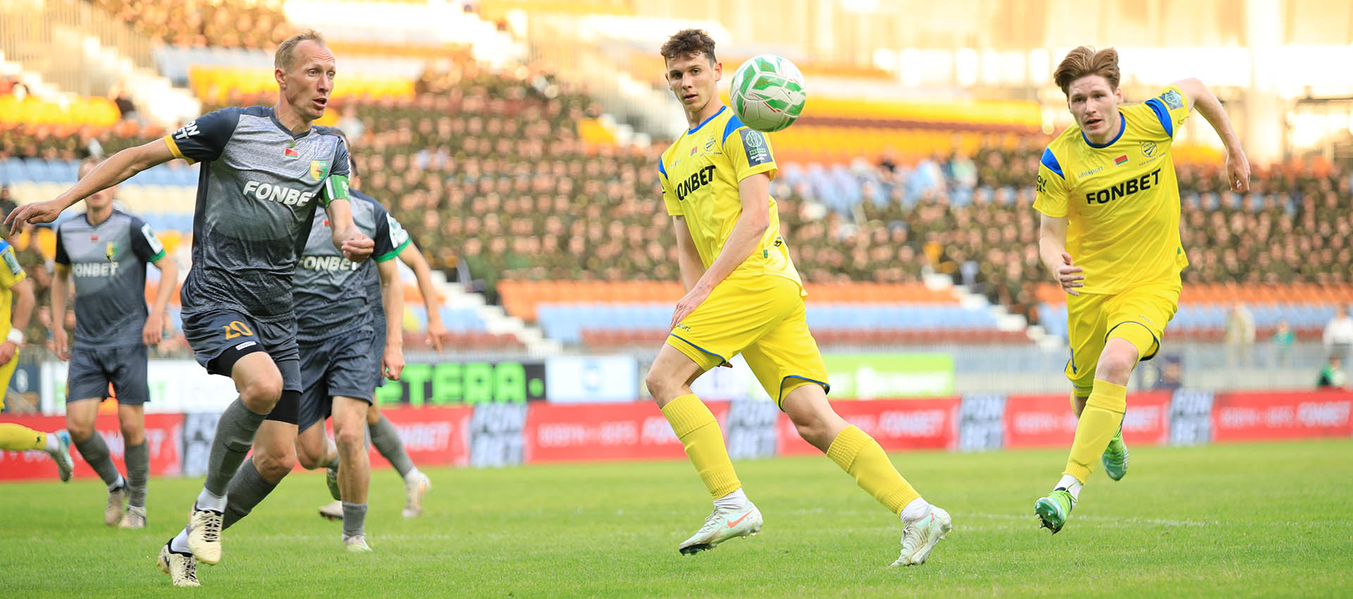 Danila Zhulpa, Uladzislau Rusenchyk and Matsvei Svidzinski left FC BATE