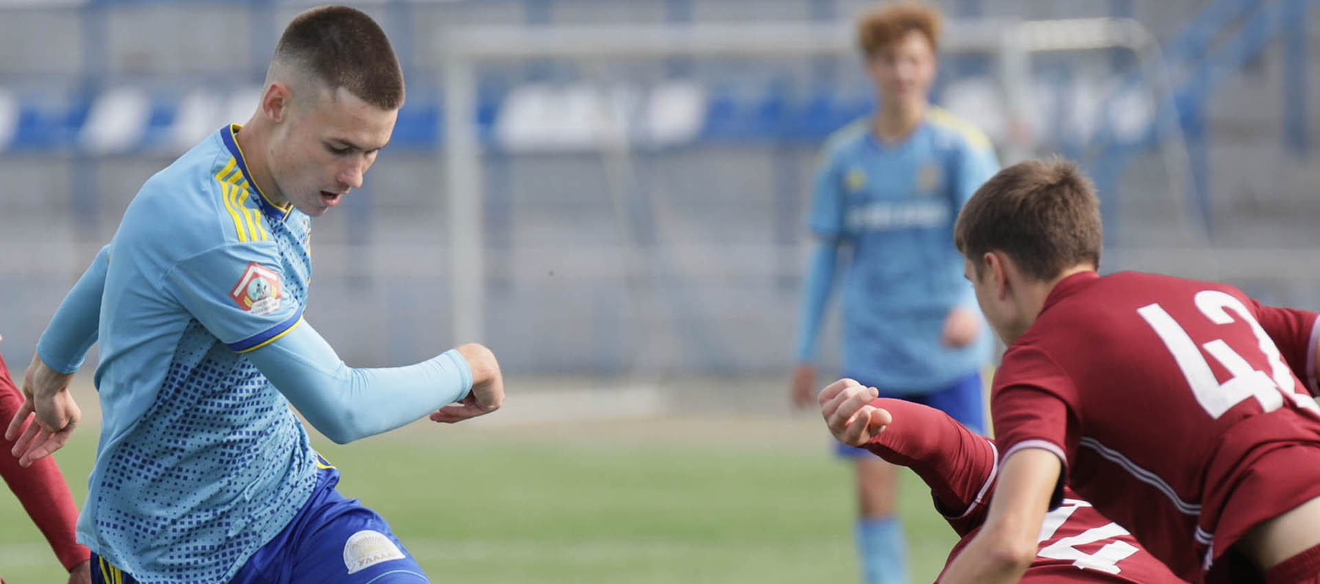 Artsiom Shumanski as captain scores for the youth representative team